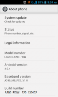 LENOVO A390 Stock