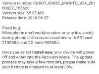 Cubot Manito official OTA update 27.06.2018 Cubot Manito official OTA update 27.06.2018