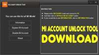 MI ACCOUNT UNLOCK TOOL (REMOVE MI CLOUD) MI ACCOUNT UNLOCK TOOL (REMOVE MI CLOUD)