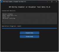 DM-VERITY ENABLER OR DISABLER TOOL BETA V1.0 DM-VERITY ENABLER OR DISABLER TOOL BETA V1.0